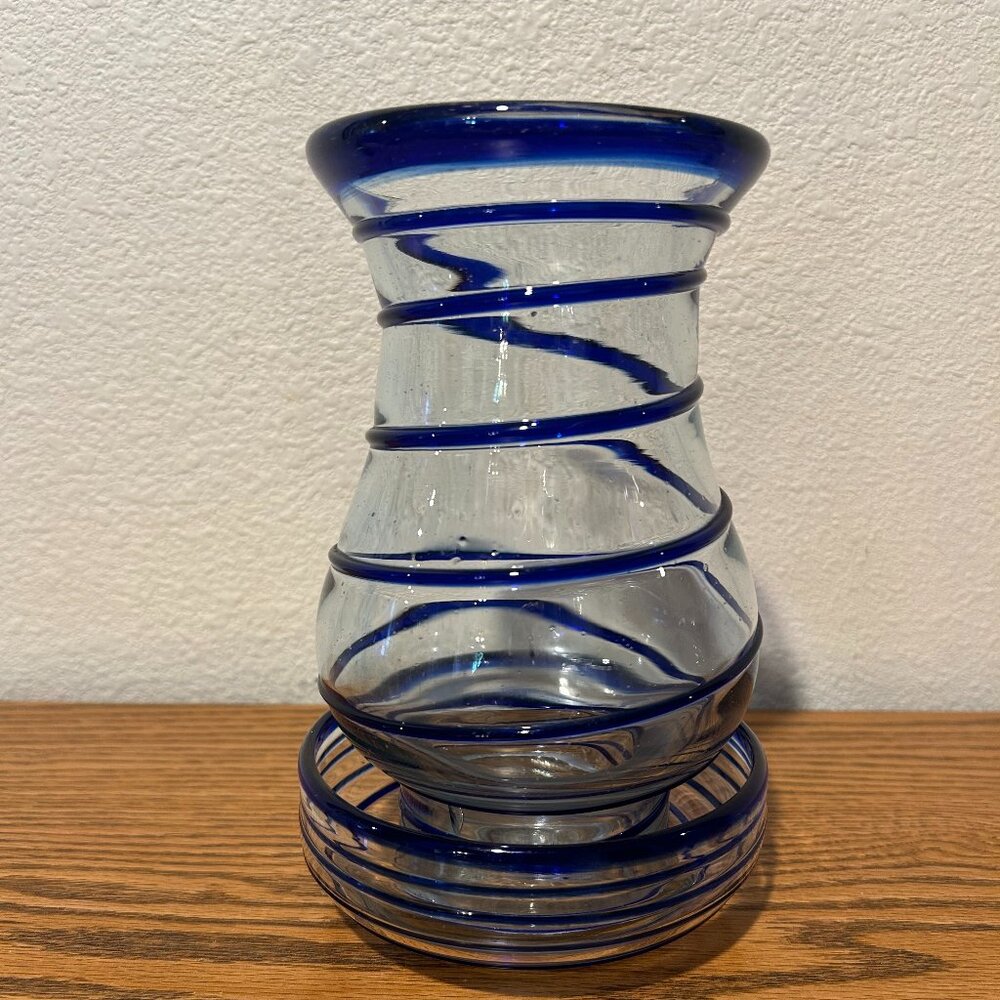 Blown Glass Candleholder from Cabo San Lucas - Picture 5 of 12